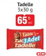 TADELLE ÇİKOLATA 3X30 G TADELLE ÇİKOLATA 3X30 G